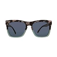 Peepers by PeeperSpecs Women's Cape May Reading, Bifocal and Polarized Sunglasses Soft Square, Black Marble/Mint, 2.50 + 2.5