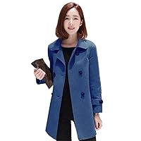 Woolen Outcoat Mid Length Women's Autumn And Winter Korean Version Slimming And Versatile Top Woolen Coat Female