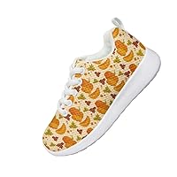 Children's Sneakers Boys and Girls Fashion Thanksgiving Design Shoes Light Comfort Mesh Breathable Indoor and Outdoor Sports