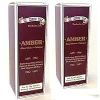 Amber Aftershave-Cologne - 2 Pack