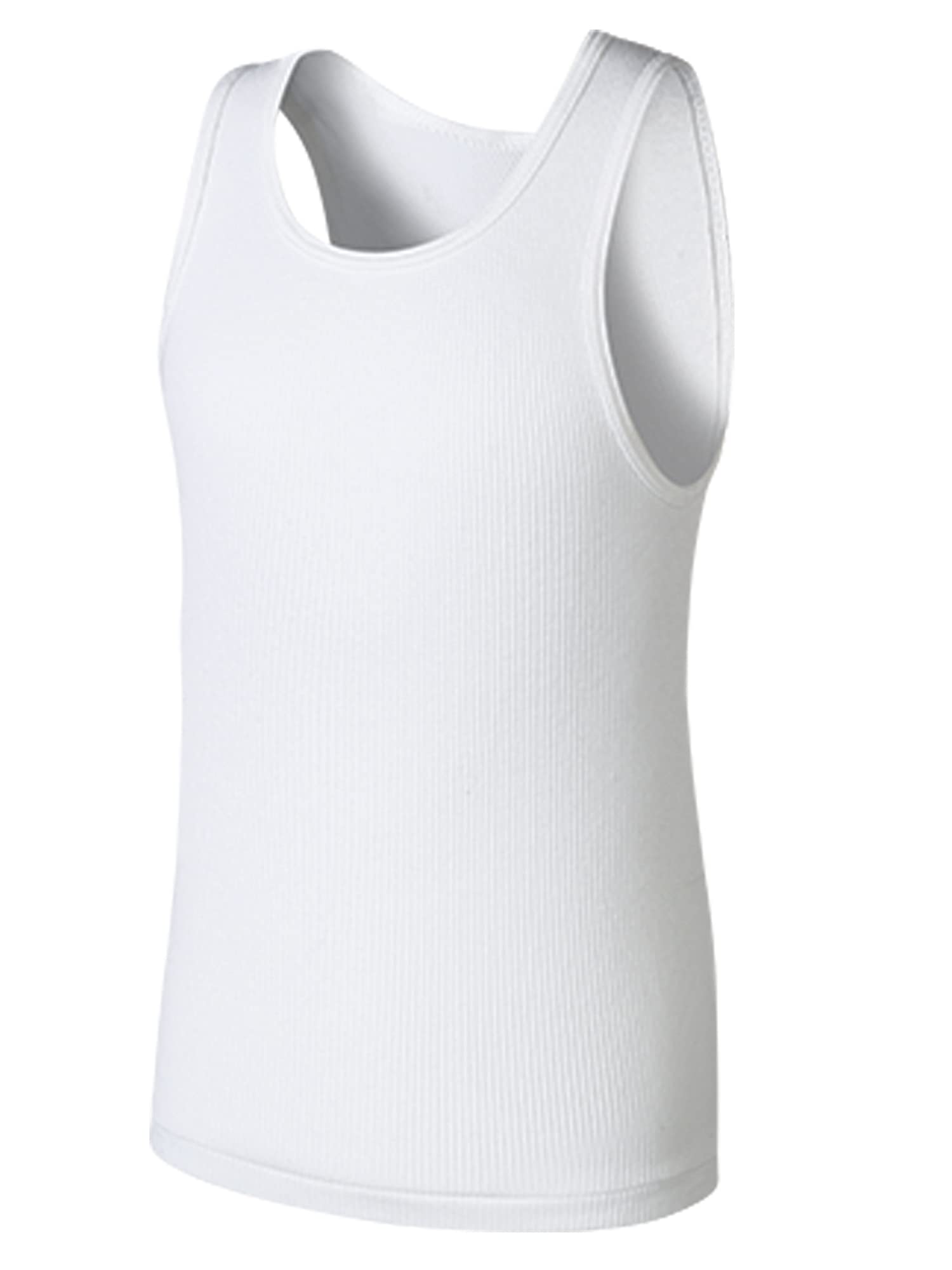 Hanes Boys' Tank Undershirt, EcoSmart Cotton Shirt, Multiple Packs Available