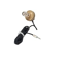 Piezoelectric Ear Phone High Impedance Ceramic Piezo Ear Piece for Crystal Radios with 3.5mm (1/8in) Audio Jack - Upgraded Brass Diaphram with All Soldered Connections