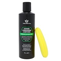 TriNova Leather Conditioner and Restorer with Water Repellent Formula, 8 fl oz