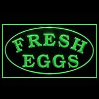 110247 Fresh Eggs Farm Market Scrambled Sun Fried Display LED Light Neon Sign