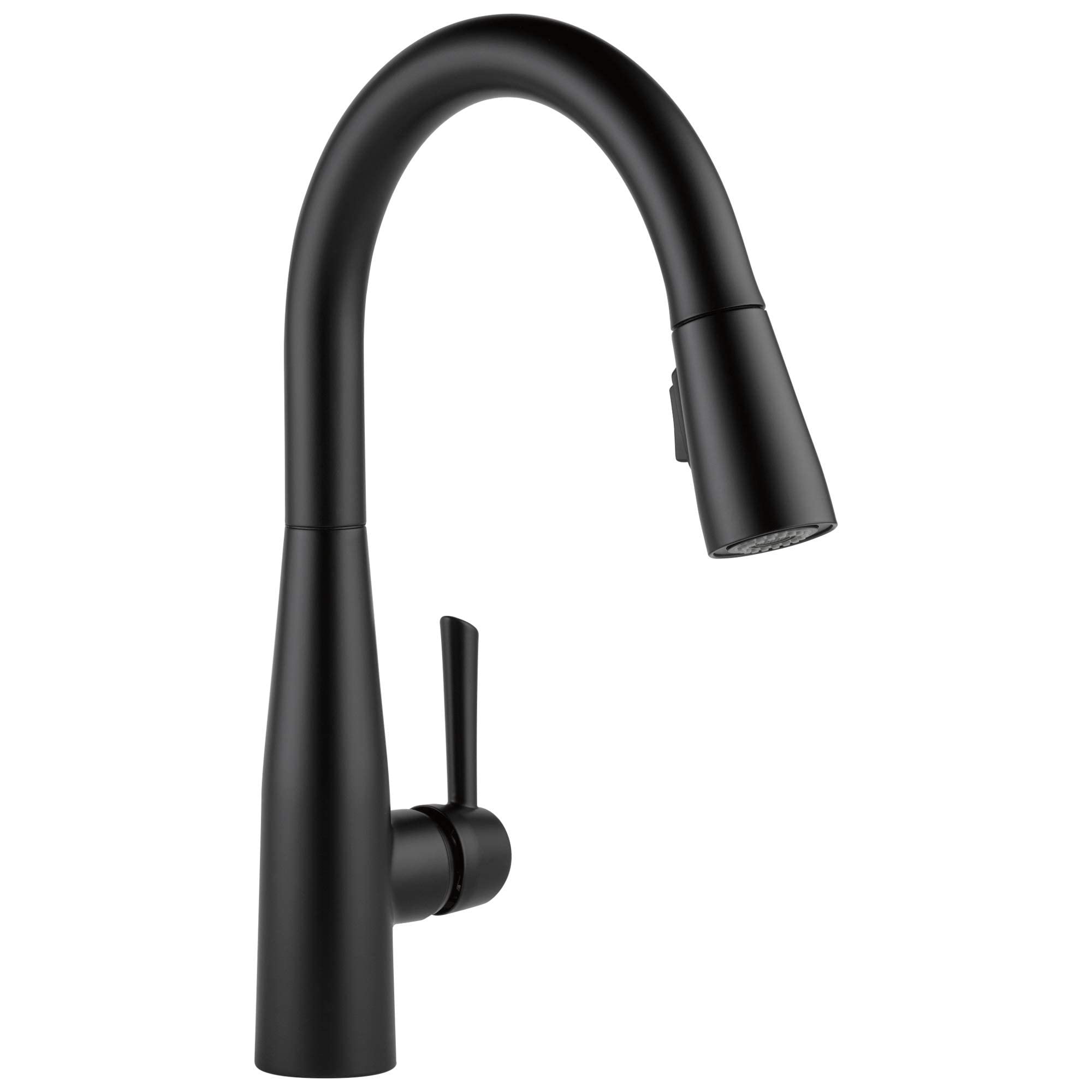 Delta Faucet Essa Matte Black Kitchen Faucet Black, Kitchen Faucets with Pull Down Sprayer, Kitchen Sink Faucet, Faucet for Kitchen Sink, Magnetic Docking Spray Head, Matte Black 9113-BL-DST