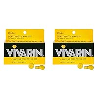 Vivarin, Caffeine Pills, 200mg Caffeine per Dose, Safely and Effectively Helps You Stay Awake, No Sugar, Calories or Hidden Ingredients, Energy Supplement, 40 Tablets (Pack of 2)