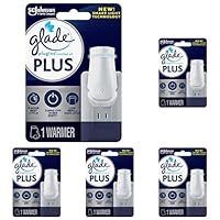 Glade PlugIn Plus Air Freshener Warmer, Holds Scented Oil Refill, 1 Count (Pack of 5)