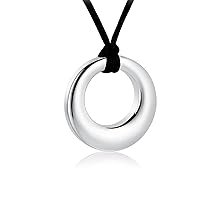 Minicremation Cremation Jewelry Urn Necklace for Ashes Stainless Steel Circle of Life Eternity Memorial Keepsake Urn Pendant for Ashes