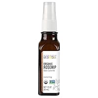Aura Cacia - Organic Rosehip Oil | Certified Organic & Non-GMO Project Verified Skin Care | 1 fl. oz.