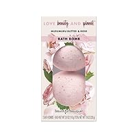 Love Beauty and Planet Bath Bomb, Murumuru Butter and Rose, 2 x 3.9 oz