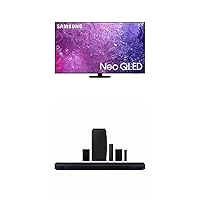 SAMSUNG 50-Inch Class Neo QLED 4K QN90C Series Neo Quantum HDR, Dolby Atmos (QN50QN90C, 2023 Model) w HW-Q910C 9.1.2ch Soundbar w/Wireless Dolby Audio, Rear Speaker Included (Newest Model)