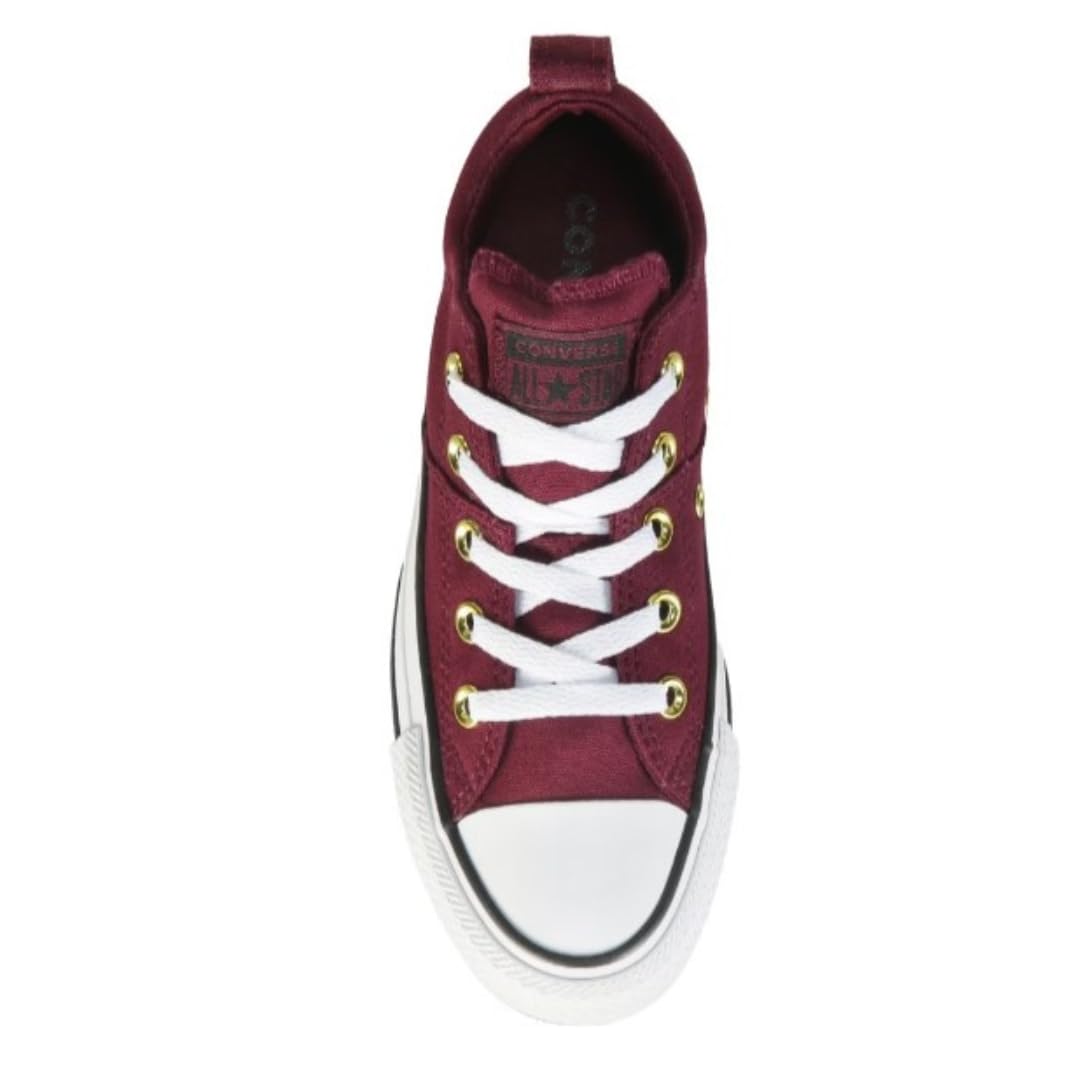 Converse Unisex Chuck Taylor All Star Madison Low Canvas Suede Sneaker - Lace up Closure Style - Burgundy/Gold/White