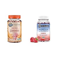Garden of Life Organic Kids Fruit Gummy Vitamins 120ct & Magnesium Citrate Gummies for Stress Support 60ct