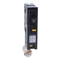 Square D by Schneider Electric HOM120GFICP Homeline Circuit Breaker 20 Amp 120 V Cd3, Pack of 1, As Shown in The Image