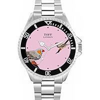 Mens Grey Two Finches Bird Watch