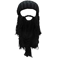 Wig Beard Hats Handmade Knit Warm Winter Caps Ski Funny Mask Beanie for Men Women