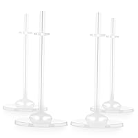 ERINGOGO 4 Pcs Bracket Display Shelf Display Shelves Clear Display Stand Mini Stand Action Figure Doll Stand Portable Doll Stand Doll Holders Doll Support Holders Support Frame Plastic Baby
