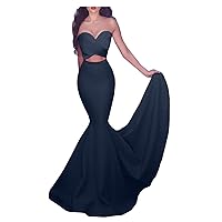 Women's Sweetheart Mermaid Long Dresses Formal Evening Prom Dinner Gowns
