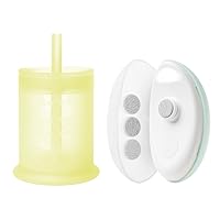 Olababy Silicone Training Cup with Straw Lid (Lemon) + Baby Nail Trimmer Bundle