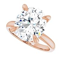 JEWELERYIUM 6 CT Oval Cut Colorless Moissanite Engagement Ring, Wedding/Bridal Ring Set, Halo Style, Solid Sterling Silver, Anniversary Bridal Jewelry, Precious Ring for Wife