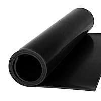 Neoprene Rubber Sheet Roll 1/8 (.125) Inch Thick x 18 Inch Wide x 24 Inch Long for DIY Gaskets, Pads, Seals, Crafts, Flooring,Cushioning of Anti-Vibration, Anti-Slip