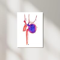 Thoracic Aorta Aneurysm Watercolor Art Print, Vascular Surgery Radiology Artwork, Gift for Vascular Surgeon, Medicine Fine Art Print (8x10 in)