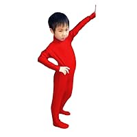 Kids Long Sleeve Bodysuit Dancewear 8-10 Years Red