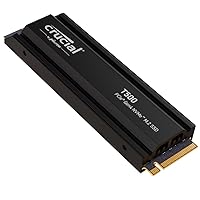 T500 2TB Gen4 NVMe M.2 Internal Gaming SSD with Heatsink, Up to 7400MB/s, Playstation 5 Compatible + 1mo Adobe CC All Apps- CT2000T500SSD5