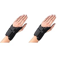 OTC Wrist Splint, Petite or Youth Size Support Brace, Large, 6 Inch (Left Hand) (Pack of 2)