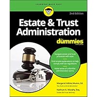 Estate & Trust Administration For Dummies Estate & Trust Administration For Dummies Paperback Kindle Audible Audiobook Audio CD