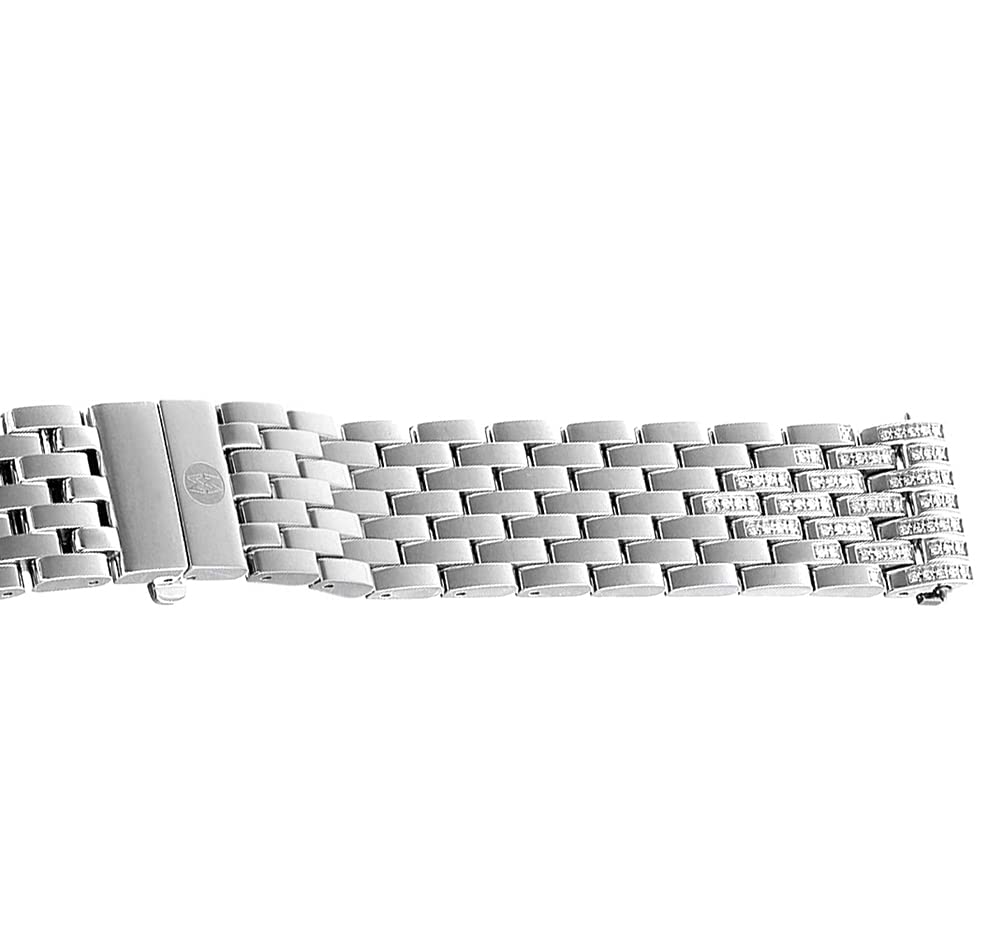 Michele Deco Diamond Taper Stainless Steel Bracelet ms18ea235009