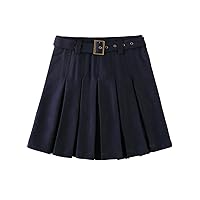 Girls' Belted Scooter Skirt