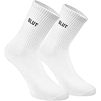 FUCK OFF Swear Word Curse Printed Stockings Novelty Crew Socks Funny Men Tube Stocking Gifts