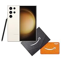 SAMSUNG Galaxy S23 Ultra Cell Phone + Storage Upgrade + $100 Amazon Gift Card Bundle, Factory Unlocked Android Smartphone, 512GB Storage, 200MP Camera, S Pen, US Version, 2023, Cream