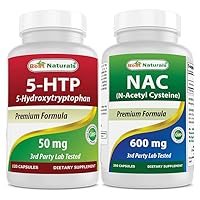 Best Naturals 5-HTP 50 mg & NAC - N Acetyl Cysteine 600 mg