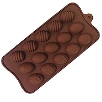 Easter Eggs Chocolate Molds Silicone Form Cake Bakeware Baking Dish for Fondant Jelly Dome Mousse Cake Topper Making