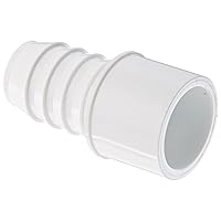 Spears 460 Series PVC Pipe Fitting, Adapter, Schedule 40, White, 1/2