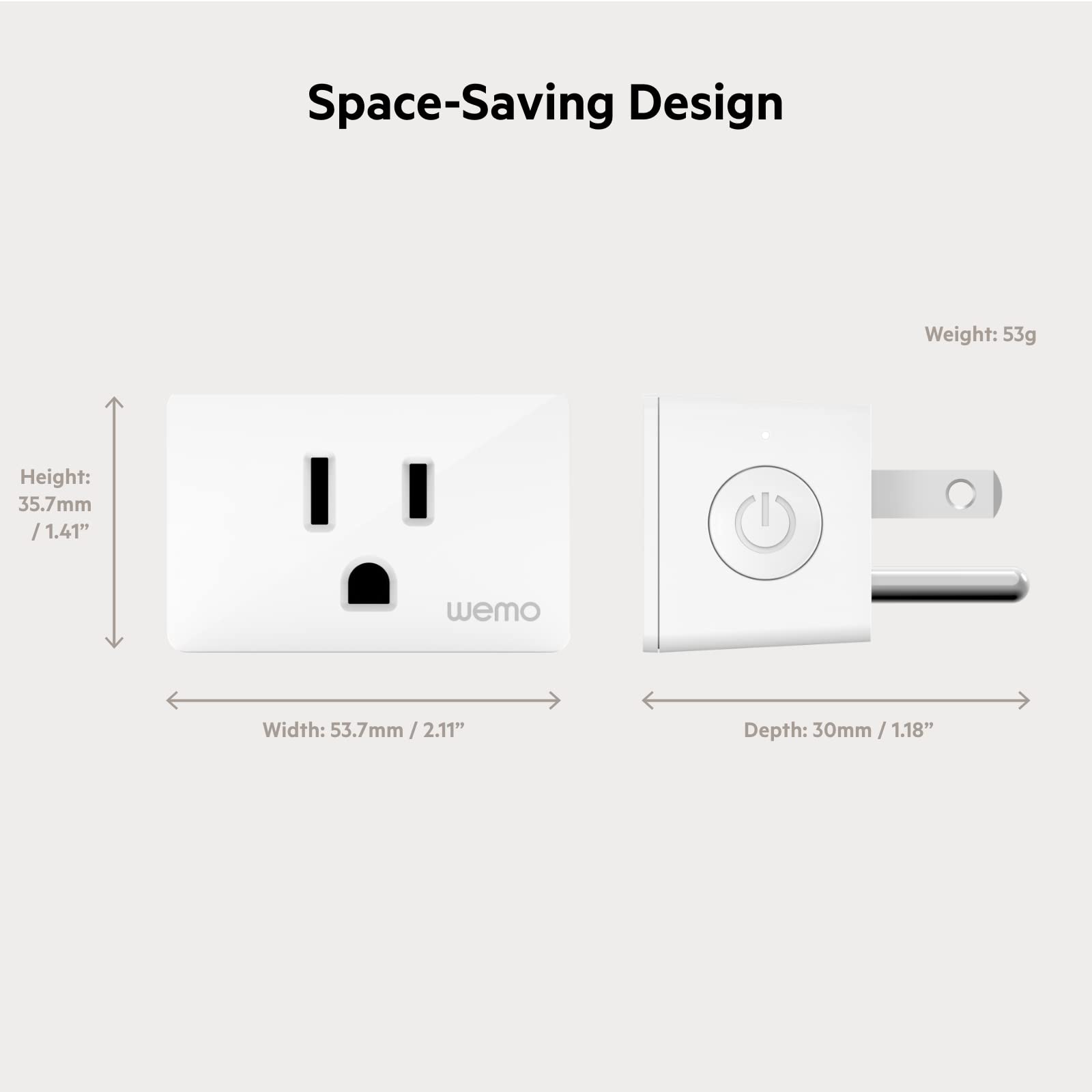 Wemo Smart Plug with Thread - Smart Outlet for Apple HomeKit - Smart Home Products, Smart Home Lighting, Smart Home Gadgets - Homekit Smart Plug - Tech Gifts - Works W/ Apple iPhone, Easy NFC Set Up