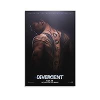 Movie Posters Classic Divergent 2014 Paintings on Canvas Cool Art Prints And Posters (4) Wall Art Paintings Canvas Wall Decor Home Decor Living Room Decor Aesthetic Prints 20x30inch(50x75cm) Unframe-