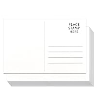 200 Pcs Blank Watercolor Paper Postcards 140lb/300gsm Heavyweight Art Paper  Post Note Cards White 4 x 6 Inch Watercolor Journal Cards for DIY Mailing