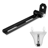 psler Motorcycle Universal Solo Seat Mounting Front Bar with Swivel Bracket for Bobbers & Choppers, Black