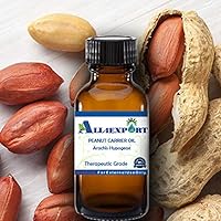Pure Peanut Carrier Oil (Arachis Hypogeae) Premium and Natural Quality Oil (A4E_CAR_0019, 60 ML)