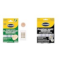 Dr Scholl's Plantar Wart Remover Bundle - 24 Discs/Cushions Maximum Strength & 12 Discs/Cushions Hydrogel, Clinically Proven