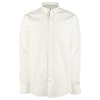 Men's Shaped Fit Long Sleeves Shirt-W-X-Large White