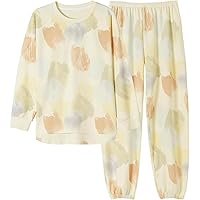 Big Girl Teens Cotton Soft Pajamas Sleepwear Casual Print Long Sleeve Pullover With Pant Loungewear Pjs Lounge Set
