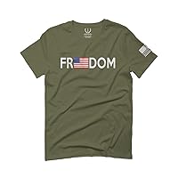 Freedom Grunt Proud American Flag Military Armour US USA for Men T Shirt