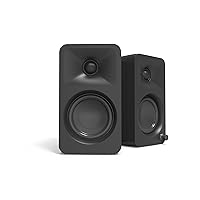 Kanto ORA 100W Powered Reference Desktop Computer Speakers with Bluetooth 5.0 and USB-C Input | Bi-Amplified | 100 Hz Automatic Crossover | Reference Quality Sound | Pair | Black
