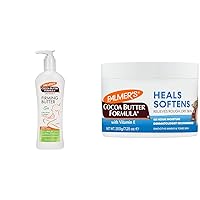 Palmer's Cocoa Butter Formula Postpartum Skin Care + Extremely Dry Skin Therapy, 10.6 Fl Oz Lotion + 7.25 Oz Solid Lotion