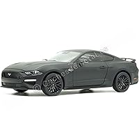 2019 Ford Mustang GT 5.0 Coupe Matt Black 1/18 Diecast Model Car by Diecast Masters 61005