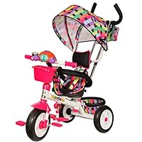 4 in 1 Children Tricycle, 3 wheels baby tricycle with safety bar, Steel Frame Kids Tricycle, Fashion Kids Trike